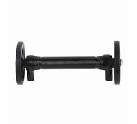 plplaaoo Telescopic Easy Wheel Extender Rod for Brompton 3Sixty Lightweight, Strengthened Wide Tires, Silver (Black)