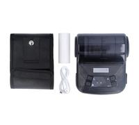 plplaaoo Thermal Receipt Printer 80mm High Speed Bluetooth Thermal Printer Low Noise Wireless Receipt Printer for Supermarket Restaurant Shopping Mall Black ABS 7.4V Battery Included (with Case)