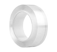 plplaaoo Transparent Double Sided Mounting Tape Strong Fixation Washable Non Slip Adhesive Tape for Home Office Use Plastic 1 Roll 300g