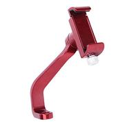plplaaoo Universal Aluminum Alloy Bike Motorcycle Mobile Phone Holder Rearview Mirror Mount Bracket Sturdy Lightweight Compact Design for Cycling Motorcycling Black 7.7x2.5cm
