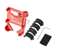 plplaaoo Universal Bike Phone Mount Shockproof 360 Degree Rotating Motorcycle Bicycle Smartphone Holder for Navigation Riding Aluminum Alloy Material (Red)
