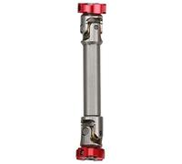 plplaaoo Universal Multiple Spline Drive Shaft Stainless Steel RC Transmission Shaft Upgrade Part for TRX4 SCX10 III D90 1/14 RC Car Silver Red 1Pc (70-90mm)