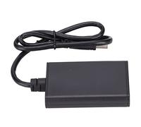 plplaaoo USB 3.0 to Dual HDMI Adapter Video Display Adapter Stereo Audio Output Multi Monitor Video Converter for Data Comparison Stock Market Black
