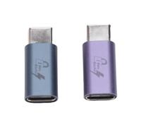 plplaaoo USB C Data Blocker 2 Pack Anti Juice Jacking Refuse Hacking USB Data Blocker for Safe Charging in Public Places Aluminum Alloy