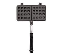 plplaaoo Waffle Maker Pancake Baking Pan Iron Waffle Mold Aluminum Alloy Non Stick Kitchen Cooking Tool for Breakfast Dessert Making Durable Ergonomic Handle