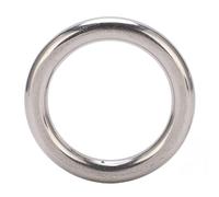 plplaaoo Welded O Ring Stainless Steel Marine Grade 304 Rust Resistant High Strength Seamless Polished Round Ring for Navigation Diving Hammocks Bags Yoga Fitness Outdoor Gear (10 * 50mm)
