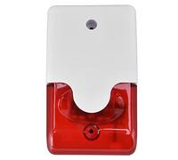 plplaaoo Wired Alarm System,Home Alarm Systems, DC12V Mini Strobe Siren Wired Alarm, Easy Installation Strobe Flashing Light Horn Flash Sound Siren for Indoor Outdoor Warning