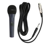 plplaaoo Wired Handheld Microphone Noise Reduction Dynamic 6.35mm Plug Metal Karaoke Mic for Speaker Amplifier Home KTV Stage