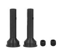 plplaaoo WW 2 Pcs CVD Axles RC Wheel Shaft Steel 8mm Axle Diameter 44.5mm Length for Arrma 1/7 1/8 EEE (Black)