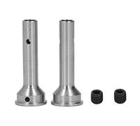 plplaaoo WW 2 Pcs CVD Axles RC Wheel Shaft Steel 8mm Axle Diameter 44.5mm Length for Arrma 1/7 1/8 EEE (Silver)