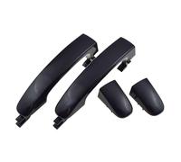 PLQAWRBT Chrome or Black Front/Rear Left/Right Exterior Door Handle Compatible with Ford Ranger Everest T6 T7 Mazda BT-50 2012-2020(Black,Rear 1 Pair)