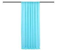 PLQWMR Chiffon Wedding Backdrop Curtain, Lightweight Sheer Draping Fabric for Wedding Ceremony, Reception, Photo Booth, and Parties, Available in 0.7 x 10ft, 1.5 x 7ft, 1.5 x 10ft, Easy to Hang