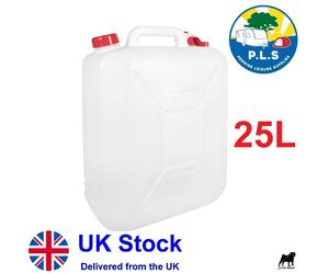 PLS 25 Litre Jerry Can Water Storage Petrol Diesel Fuel Container Spout Camping