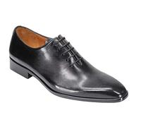 PLS-684-VEAU-NOIR Mens Calf Leather Whole-Cut Shoes in Black Size 9UK