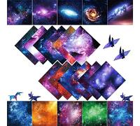 Plstod 150 Sheets Origami Paper Double-Sided Origami Patterned - 36 Starry Sky Craft Paper, for Home and School, Art Projects, Parties and Handmade DIY Arts and Crafts Projects15 x 15 cm