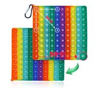 Plstod Pop Fidget Toys 2 in 1, Multiplication and Numeration Pop, Popit , 20 x 20 cm Popit Fidget Toy, Fidget Toys Anti Stress, Arcencial Educational Poppers for Children