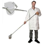 PLSZLL Retractable Water Sampling Pole,Telescopic Water Sampling Dipper Kit with Graduated,Device Environmental Water Sampler,Robust Thickened Extension Pole(Size:0.61~1.5m,Color:Stainless Steel 50