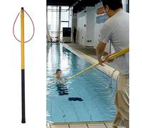 PLSZLL Telescopic Pool Safety Hook for Emergency Rescue and Life Saving with Non-slip Handle - Fiberglass Swimming Pool Pole for Water Parks and Beaches
