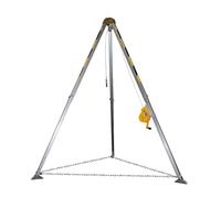 PLSZLL Telescopic rescue tripod, aluminum alloy fire rescue tripod with pulley carabiner fall protection safety belt, confined space tripod suitable for sewage tunnels, 1200IBS