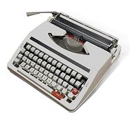 PLSZLL Typewriter Machine,Wireless Typewriter Keyboard,Mechanical English Typewriter,Old Fashioned Typewriter,1980 Classic Nostalgia Portable Retro Manual Typewriter, Normal Use Vintage T