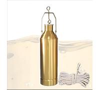 PLSZLL Water Sampler Kit, Stainless Steel Sampling Container Core Sampler, Handheld Sampling Device Liquid Extractor Viscous Liquid Sampler(Brass,300 mL/10.1fl oz)