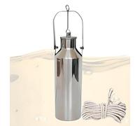 PLSZLL Water Sampler Kit, Stainless Steel Sampling Container Core Sampler, Handheld Sampling Device Liquid Extractor Viscous Liquid Sampler(Silver,500 mL/16.9fl oz)