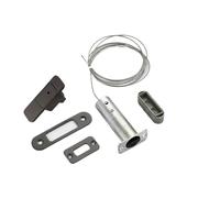 PLTMGHVF Invisible Automatic Wooden Door Hidden Bolt Door Bolt one Click to Open The Folding Door(Grey)