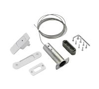 PLTMGHVF Invisible Automatic Wooden Door Hidden Bolt Door Bolt one Click to Open The Folding Door(White)