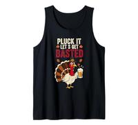 Pluck It Let's Get Basted Thanksgiving Tank Top
