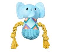 PLüsch Elephant, Elephant Dogs Cuddly Toy: Interactive Toy with Bite Ring for Puppies with Boredom to Play in the House and Garden for Daily Job