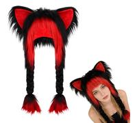 Plüsch Mütze - Plüsch Warm Weich Kopfbedeckungen | Alltagstauglich Weiche Kopfaccessoires Für Cosplay Und Kostümparty | Mütze Mit Katzenohren - Für Erwachsene Und Kinder Sowie Freunde