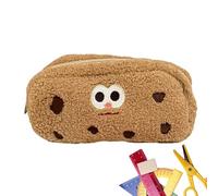 Plüsch Stiftkoffer | Bleistiftbeutel | Schulzubehör - Niedlich Cookie Plüsch Große Kapazität Tragbar 21 x 13 cm | Stiftmäppchen Münzen Karten Kleine Gegenstände | Kinder Mädchen Schule Büro Güro