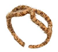 Plüschstirnband, Leopardendruckstirnband,Sonnenbrille Geformte Spa -Stirnband - Mode -Leoparden -4,72x5,91 X 1,97 Zoll-up Und SportSinnvolles Geschenk