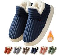 Pluffi The Cozy Stylish Slipper, Winter Warm Pluffi Comfy Slippers, Pluffi Slipper Women Men, Cozy Plush Cloud Fluffy Slippers House Shoes(Blue,9-10)