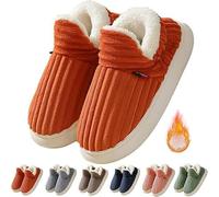 Pluffi The Cozy Stylish Slipper, Winter Warm Pluffi Comfy Slippers, Pluffi Slipper Women Men, Cozy Plush Cloud Fluffy Slippers House Shoes(Red,5-5.5)