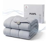 Plufl Breeze Blanket Cooling Comforter, Queen 76" x 80", Cool Gray Bedding