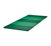 PLUFSIG Folding gym mat, 78x185 cm,Folding Gymnastics Mat with Carrying Handles, Thick Exercise Mat, Foldable Tumbling Mat for Kids, Padding for MMA, Gymnastics, Activity Play and Home Gym (Green)