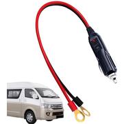 Plug - 12V-24V Universal Bullet Terminal Power Cable 30 Cm Design, Male Plug For | Automotive Power Adapter Lead, Car Plugs With Leads