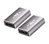 Plug and Play DisplayPort Joiner 8K UHD Metal Coupler, 2pcs | Monitor Screens, Video Tasks