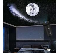 Plug-and-Play HD Star Projector, 360° Flexible Angle Control, USB Starry Sky Night Light Projector, Starry Planetarium Projectors, Plug & Play Milky Way Projection Light, Space Led Lights (Black)