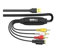 Plug and Play USB Video Acquisition Device USB2.0 Card Adapter Cable for Converting Analog Videos On PC Laptop