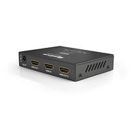 Plug and Play WyreStorm Essentials 4K HDR 4:4:4 60Hz HDMI 1x2 Splitter with 1080p Scaling Feature