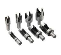 Plug Cutter 8PCS 6mm/10mm/13mm/16mm Plug Drill HSS Taper Claw Type Tenon Cork Knife Wood Woodworking Carpentry Drill Bits Tools Suitable for Bench Drills and Hand Drills