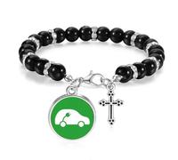 Plug Energy Vehicles Protect Environment Beaded Bracelet Boho Jewelry for Men Women
