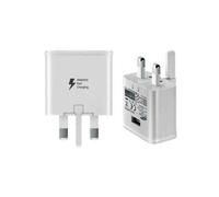 (Plug Head Only) Samsung UK Mains Plug Charger 2 Amp Adaptive Fast Charging And USB-C Cable