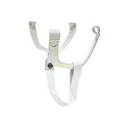Plug Hockey Replacement Helmet Chin Strap, Button Loop with Ear Loops, Strap Kit Color Full White, CCM, Bauer, True, and Warrior.