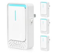 Plug In Air Ionizers - 4Pack Negative Ion Technology Air Purifier, Quiet Mini Air Freshener for Home, Bedroom, Office, Basement - Portable Air Purifiers for Odor, Dust, Smoke, Pets Smell, White