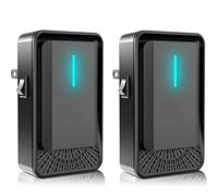 Plug in Air Purifier 2 Pack, Filterless Mobile Air Ionizers,Negative Air Ionizer,Quiet Operation Air Freshener for Home,Kitchen,Office,Portable Mini Air Cleaner for Pets,Smoke Dust,Odor, Black