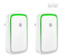 Plug in Air Purifier for Bedroom, 2 Pack Ioniser Air Purifiers for Home UK with 3-Gear Nightlight Quiet, Filter-Free Negative Ion Technology for Smokers Odor Pets Dust Toilet Office Room Air Freshener