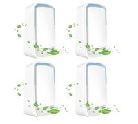 Plug In Air Purifier for Bedroom Home, 4Pcs Mini Negative Ion Air Purifier for Pets, Portable Quiet Ioniser for Smokers, Air Fresheners Reduces Odour for Toilets, Living Room, Bathrooms Pet Room